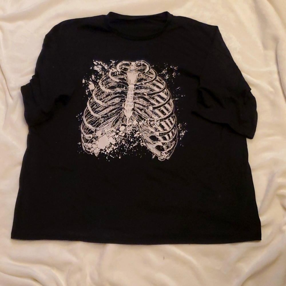 Black skeleton shirt